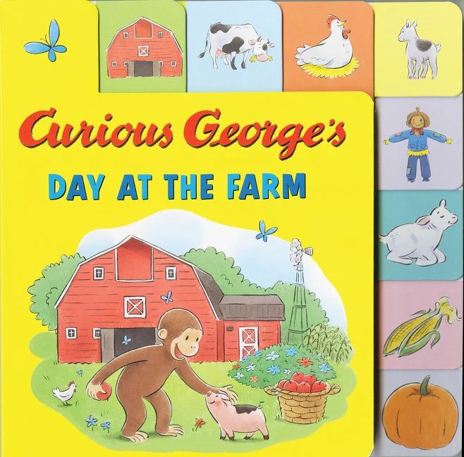 Curious George's Day at the Farm Tabbed Lift-the-Flaps - Image 2