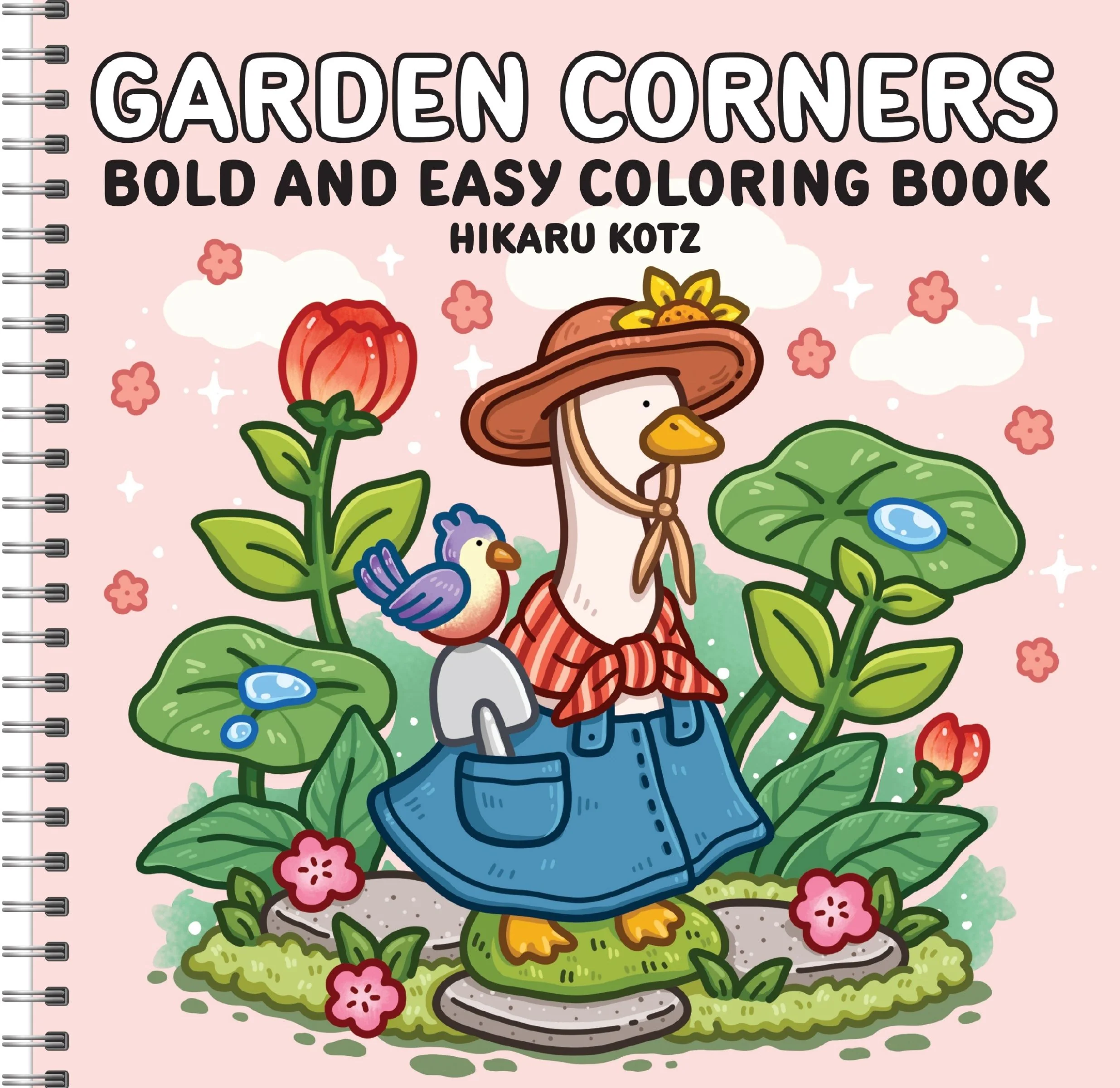 Garden Corners: Bold and Easy Coloring Book (Spiral Bound Edition) - Image 2