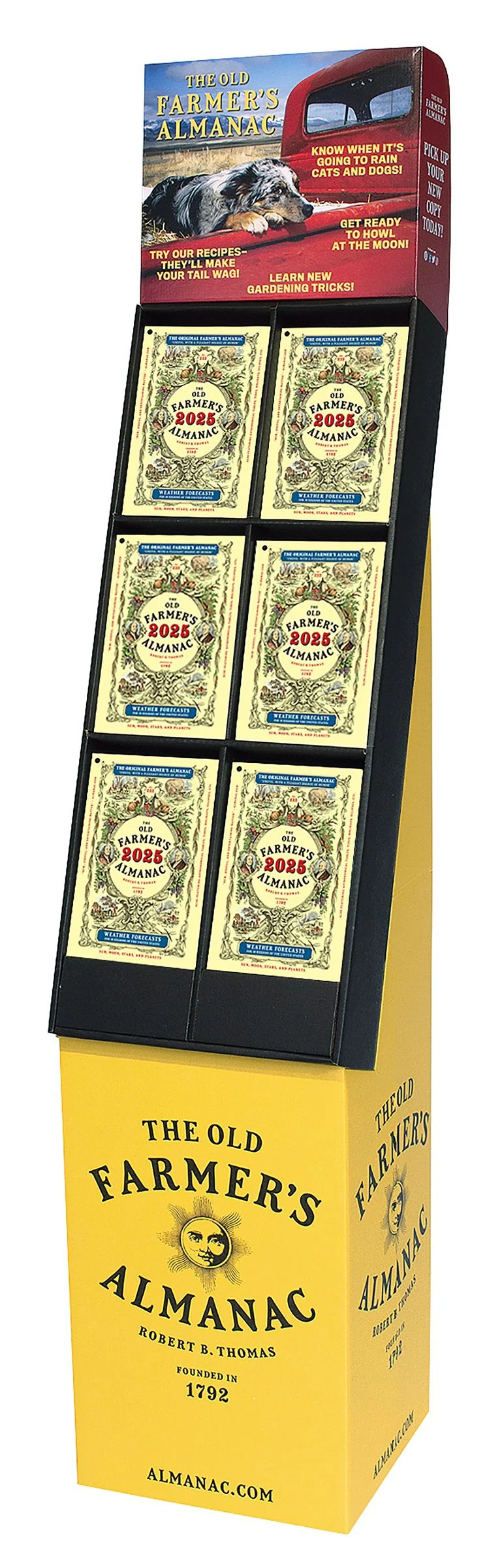 The 2025 Old Farmer's Almanac 48-copy floor display