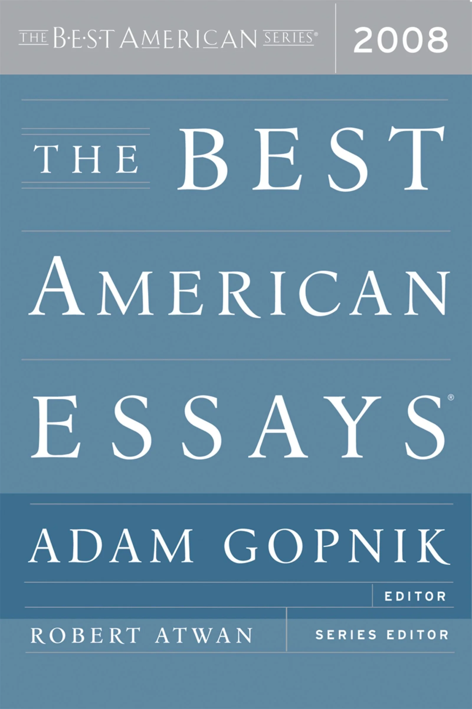 The Best American Essays 2008