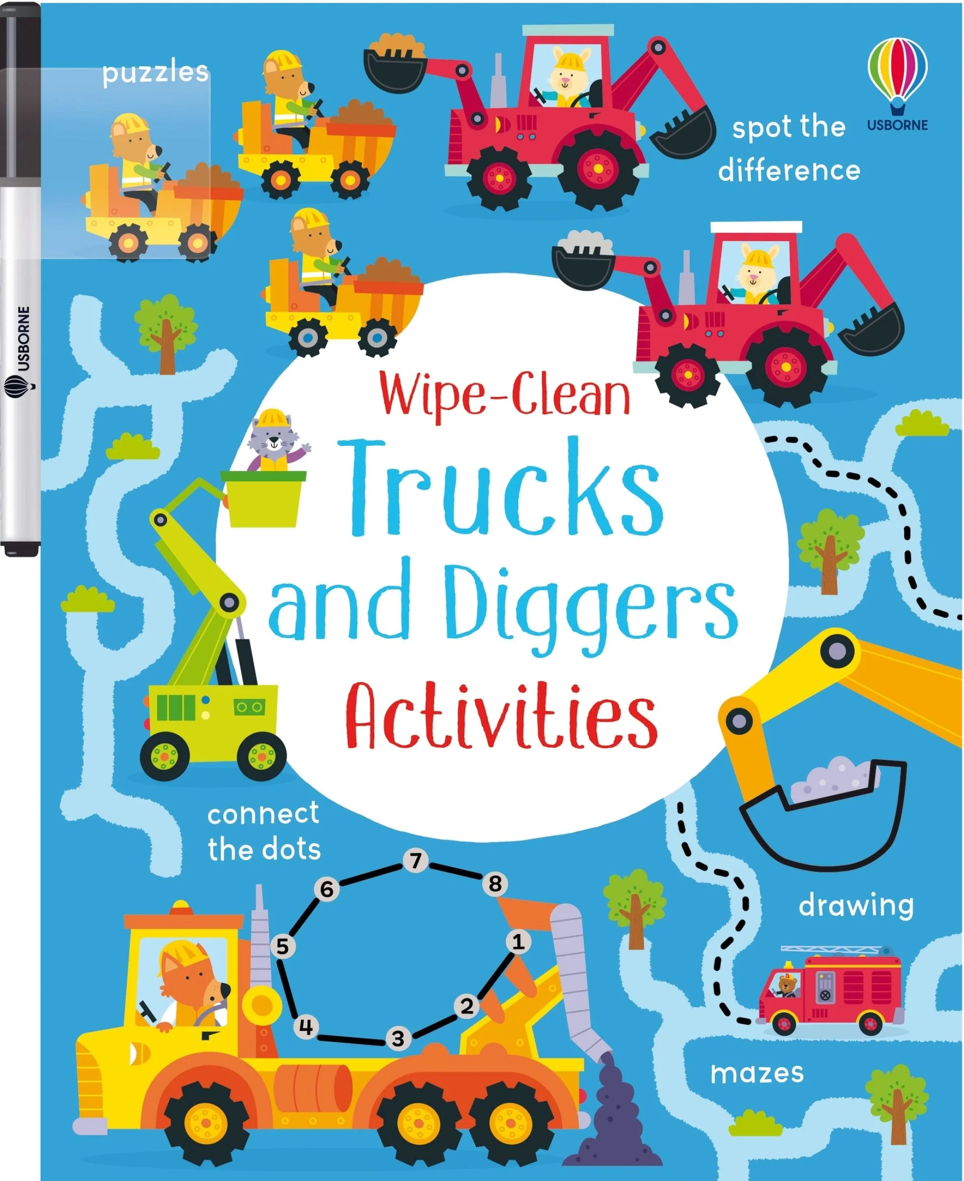 Wipe-Clean Trucks and Diggers Activities - Image 2